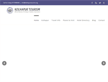 Tablet Screenshot of kolhapurtourism.org